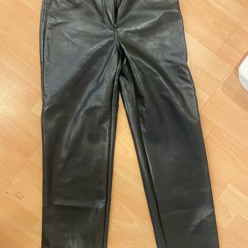 Wilfred Black Leather Pants
